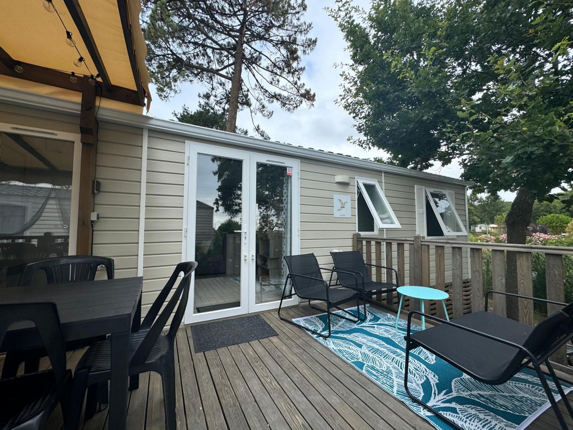 Mobil home XXL - Bord LAC - CAMPING Les Viviers - Lège cap ferret Extérieur photo